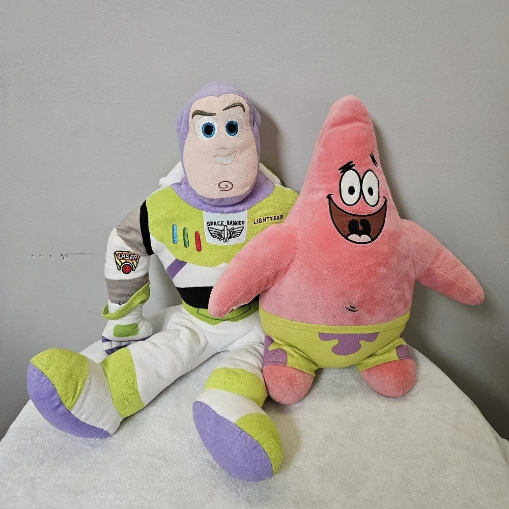 Buzz Lightyear and Patrick Star Plush Toy Set - Picture 2 of 14